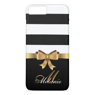 Capa iPhone 8 Plus/7 Plus Ouro personalizado, ARCO dourado das listras