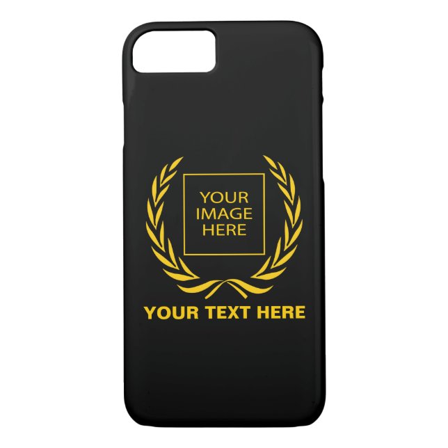 Capa Para iPhone, Case-Mate Ouro pessoal Laurel Wreath (Verso)
