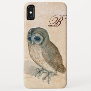 Capa Para iPhone XS Max OWL, PIink, Sepia Monograma