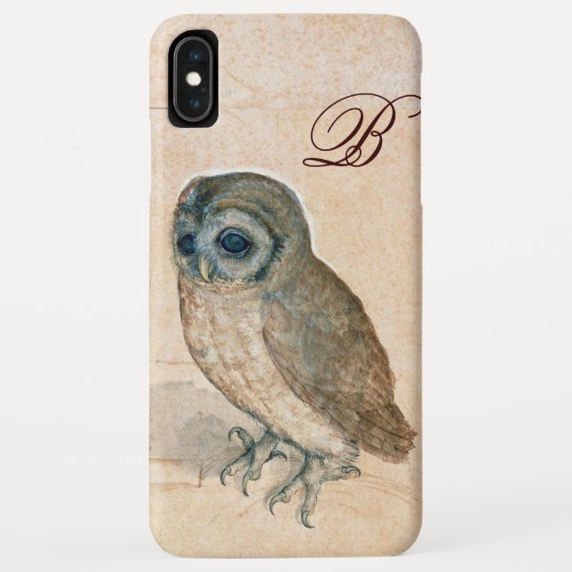 Capa Para iPhone, Case-Mate OWL, PIink, Sepia Monograma (Verso)