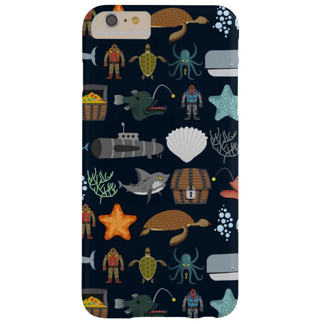 Capa Para iPhone, Case-Mate Padrão 1 dos Habitantes do Oceano (Verso)