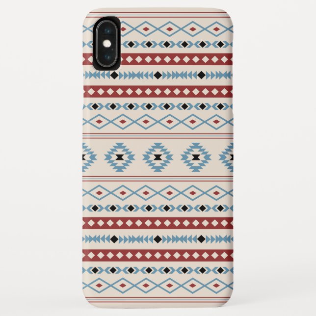 Capa Para iPhone, Case-Mate Padrão Aztec Blue Black Cream Mixed Motifs (Verso)