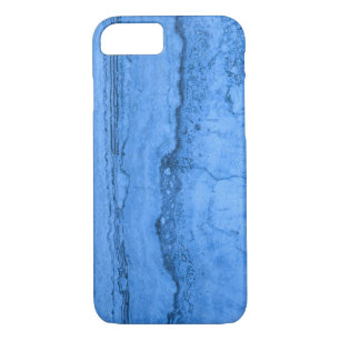 Capa Para iPhone Da Case-Mate Padrão azul granito, mármore azul, pedra azul