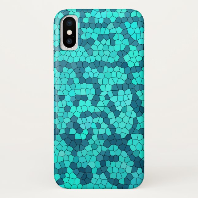 Capa Para iPhone, Case-Mate Padrão Azul Turquesa (Verso)