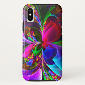 Capa Para iPhone Da Case-Mate Padrão Azul Vermelho Abstrato Floral Moderno #12