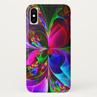Capa Para iPhone Da Case-Mate Padrão Azul Vermelho Abstrato Floral Moderno #12