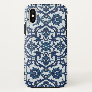 Capa Para iPhone Da Case-Mate Padrão Azulejos Floral do Azulejo Azulejos Azul