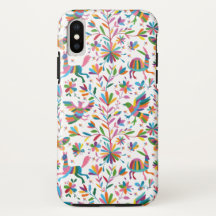 Padrão Brilhante do estilo Otomi mexicano