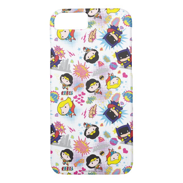 Capa Para iPhone, Case-Mate Padrão Chibi Super Heroine (Verso)