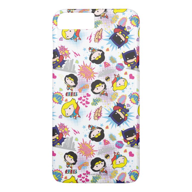 Capa Para iPhone, Case-Mate Padrão Chibi Super Heroine (Verso)
