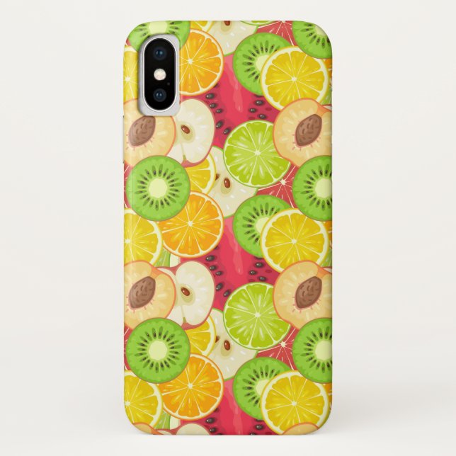 Capa Para iPhone, Case-Mate Padrão Colorido de Fruta (Verso)