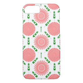 Capa iPhone 8/ 7 padrão com flores rosa
