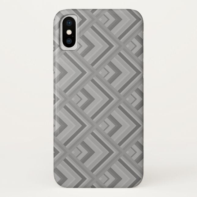 Capa Para iPhone, Case-Mate padrão da escala de cinzas (Verso)