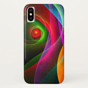 Capa Para iPhone Da Case-Mate Padrão de Abstrato de Arte Vermelho Verde Laranja