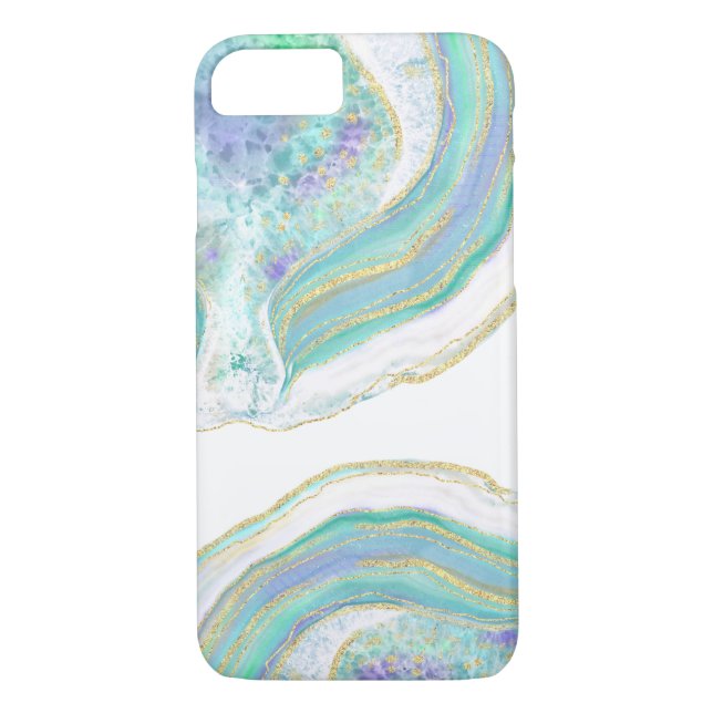 Capa Para iPhone, Case-Mate Padrão de Agato Pastel Feminino (Verso)