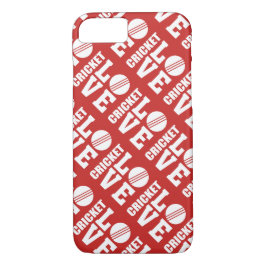 Capa Para iPhone Da Case-Mate Padrão de Amor de Críquete Vermelho