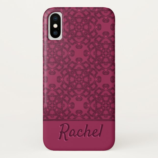 Capa Para iPhone, Case-Mate Padrão de amora personalizado (Verso)