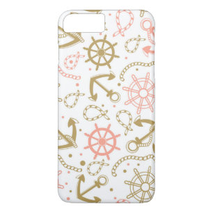 Capa Para iPhone Da Case-Mate Padrão de Âncora do Ouro