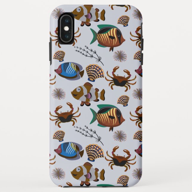 Capa Para iPhone, Case-Mate Padrão de animais aquáticos | vida submarina do oc (Verso)