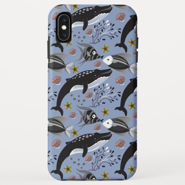 Capa Para iPhone, Case-Mate Padrão de animais aquáticos | vida submarina do oc (Verso)