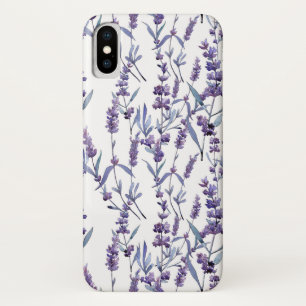 Capa Para iPhone Da Case-Mate padrão de aquarela floral de lavanda
