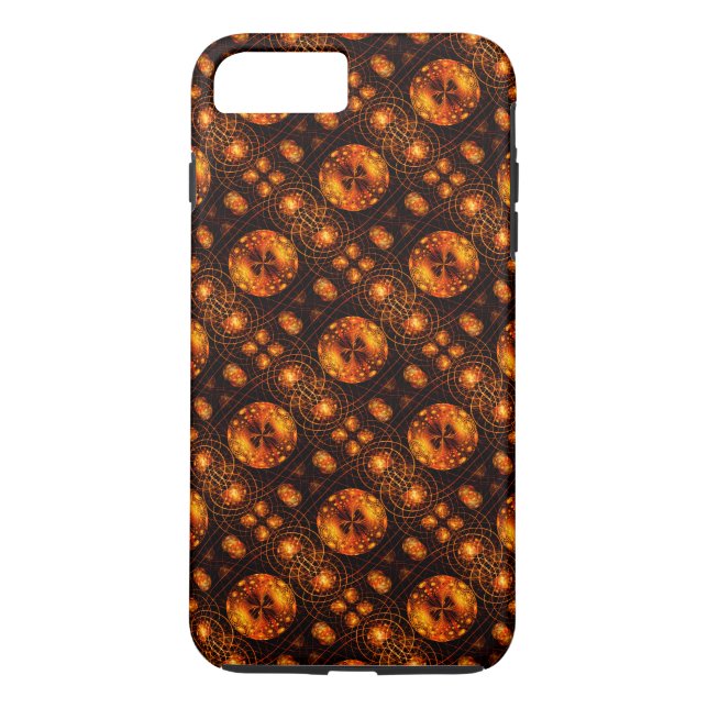 Capa Para iPhone, Case-Mate Padrão de Arte Abstrata Boho Moderno Elegante Dour (Verso)
