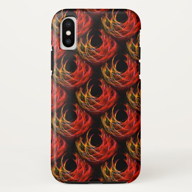 Capa Para iPhone, Case-Mate Padrão de Arte Abstrata Elegante Boho Moderno Fofo (Verso)