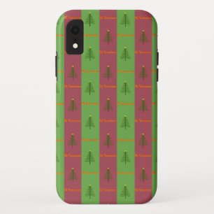 Capa Para iPhone Da Case-Mate Padrão de árvore de Natal do Velho Mundo Evergreen