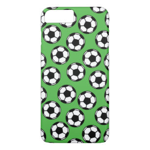 Capa iPhone 8 Plus/7 Plus Padrão de Bolas de Futebol