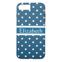 Padrão de Bolinhas Azul Personalizado