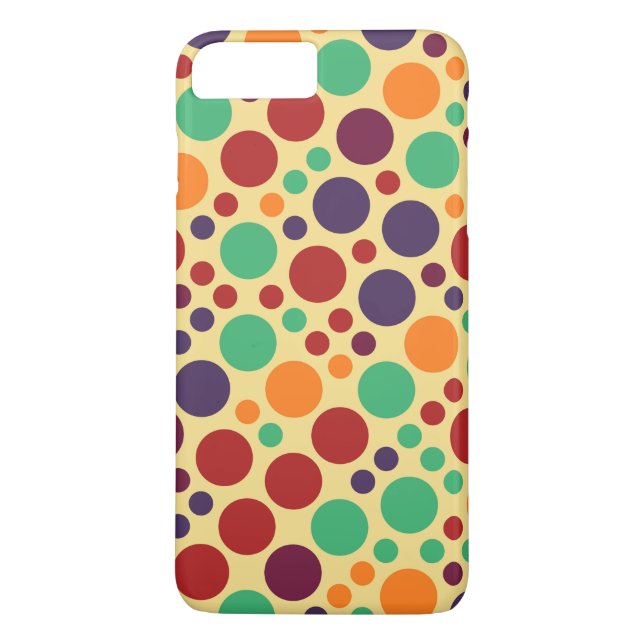 Capa Para iPhone, Case-Mate Padrão de Bolinhas Retroativa nº 2 (Verso)