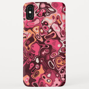 Capa Para iPhone Da Case-Mate Padrão de Borgonha Rosa Rosa-Rosa-Abstrato modern