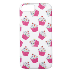 Capa Para iPhone Da Case-Mate Padrão de borrifações de Cupcake rosa de desenho