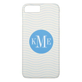 Capa Para iPhone Da Case-Mate Padrão de Chevron Azul Moderno