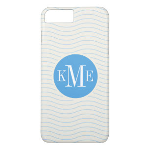 Capa Para iPhone Da Case-Mate Padrão de Chevron Azul Moderno