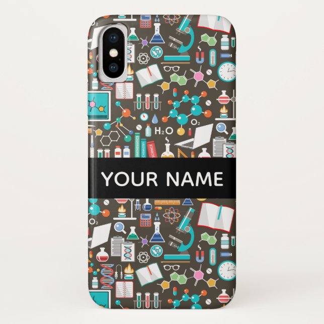 Capa Para iPhone, Case-Mate Padrão de Ciência / Química (Verso)