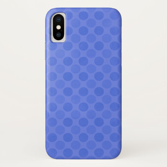 Capa Para iPhone, Case-Mate Padrão de círculos azuis esmaecidos (Verso)