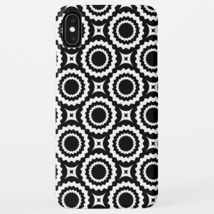 Capa Para iPhone Da Case-Mate Padrão de círculos em zigue-zague preto e branco f