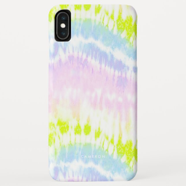 Capa Para iPhone, Case-Mate Padrão de Coluna de Água Brilhante Pastel Tie Dye (Verso)