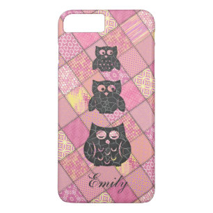 Capa iPhone 8 Plus/7 Plus Padrão de coruja giro giro bonito personalizado