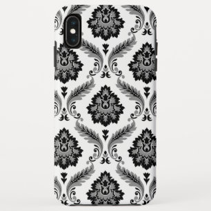 Capa Para iPhone Da Case-Mate Padrão de Damasco Rococó Cinza Preto Branco