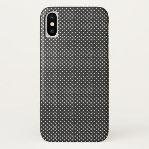 Capa Para iPhone X Padrão de Diamante Preto e Branco