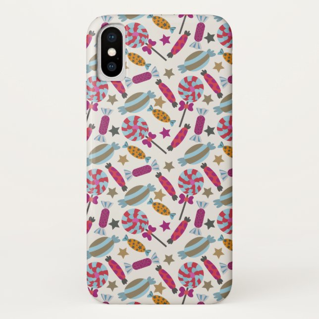 Capa Para iPhone, Case-Mate Padrão de doces | Padrão do lombo | pirulito 45 (Verso)