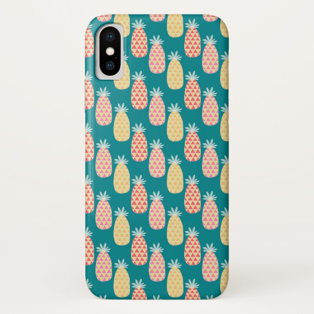 Capa Para iPhone, Case-Mate Padrão de Doodle do Pineapple (Verso)