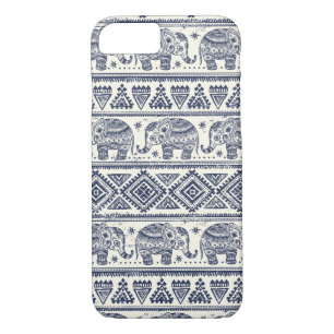 Capa Para iPhone Da Case-Mate Padrão de Elefante Étnico Azul