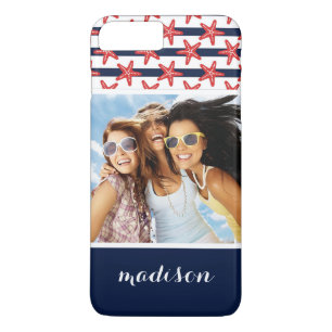Capa Para iPhone Da Case-Mate Padrão De Estrelas E Listras  Sua foto e nome