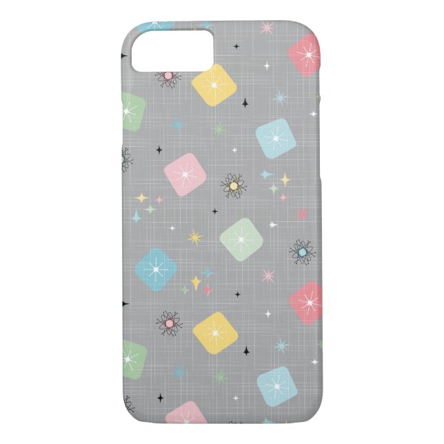 Capa Para iPhone, Case-Mate Padrão de Explosões Atômicas com Estrelas Retro Di (Verso)