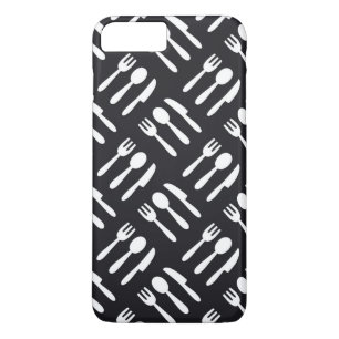 Capa iPhone 8 Plus/7 Plus Padrão de faca de garfo