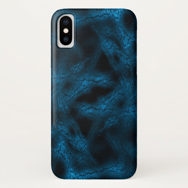 Capa Para iPhone, Case-Mate Padrão de fantasia azul (Verso)
