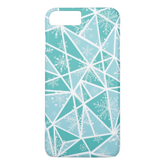 Capa Para iPhone, Case-Mate Padrão de Flocos de Neve Geométricos de Aquarela A (Verso)